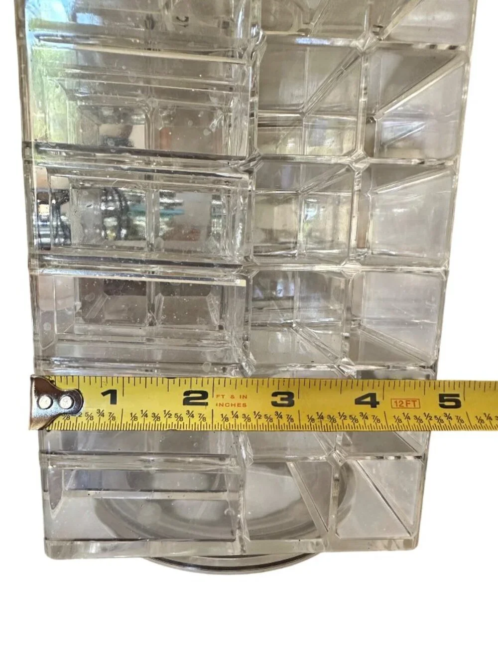 Clear Acrylic Rotating Organizer For Makeup Beauty Tools & Chaos Management